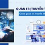 Quản Trị Truyền Thông Tiếng Anh Là Gì